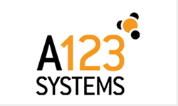 A123 brand logo