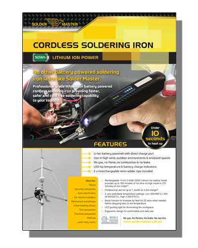 Thumbnail Image of Solder master Product Flyer