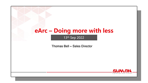 eArc - Doing more with less training slideshow