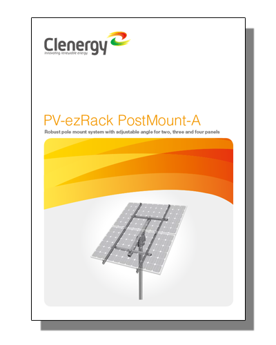 Clenergy ER-PM3/AXL-V2 Ezrack Postmount 3-A XL Version 2 KIT Solar ...