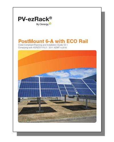 Clenergy ER-PM6/A Ezrack Postmount 6-A KIT Solar Panel Mounting System ...