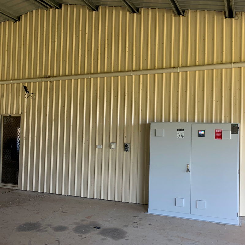 3 Phase off-grid Shed System showing Victron Colour Control