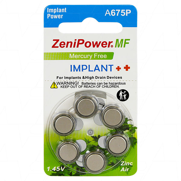 bp6 batteries hearing aid a675 direct