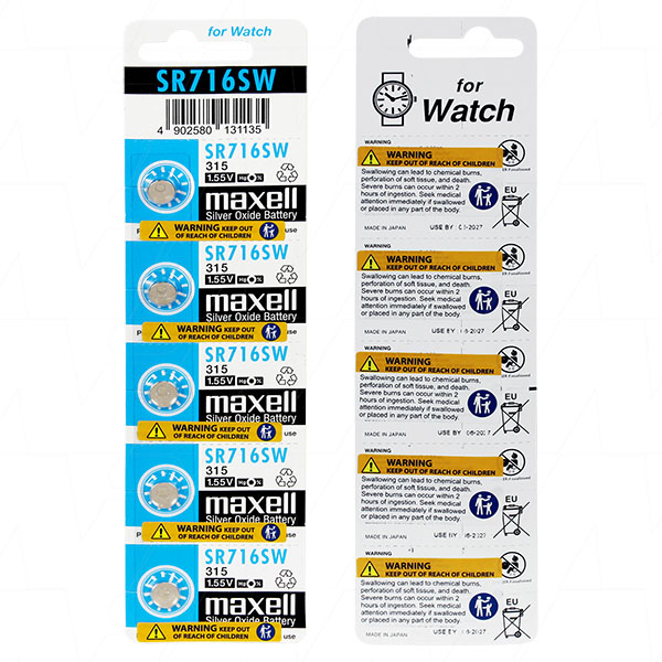 Maxell SR716SW-BP5(V315)