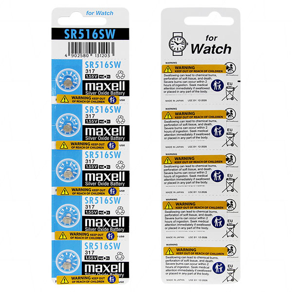 Maxell SR516SW-BP5