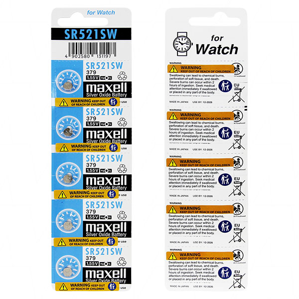 Maxell SR521SW-BP5