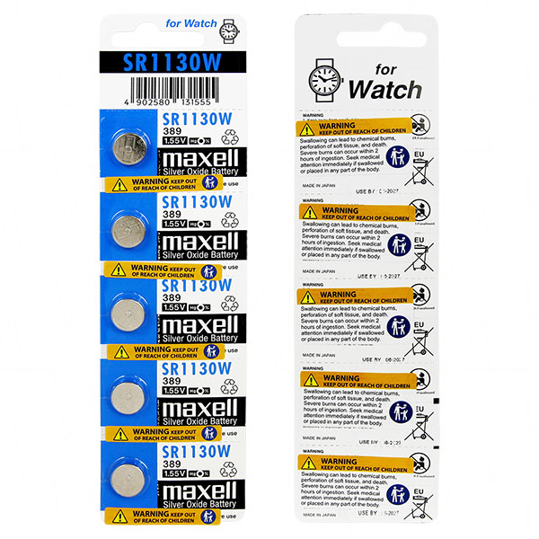 Maxell SR1130WBP5 Maxell Silver Oxide Battery