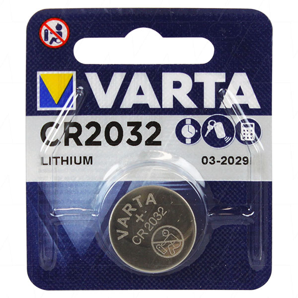 VARTA CR2032 LITHIUM button battery - 2 Items, 1 item