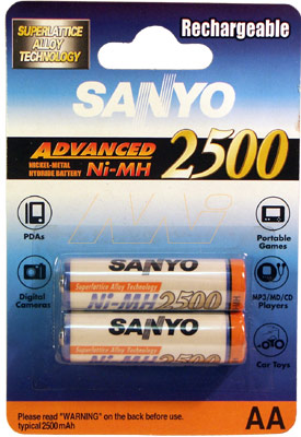 Sanyo HR-3UF-BP2 - Consumer Rechargeable Battery Cylindrical Cell