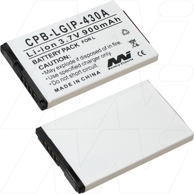 Batteria Ricaricabile 900mAh Per LG – LGIP-430A, SBPL0089901, KF311, G100, GS170 E Altri – Li-ion 3.7V