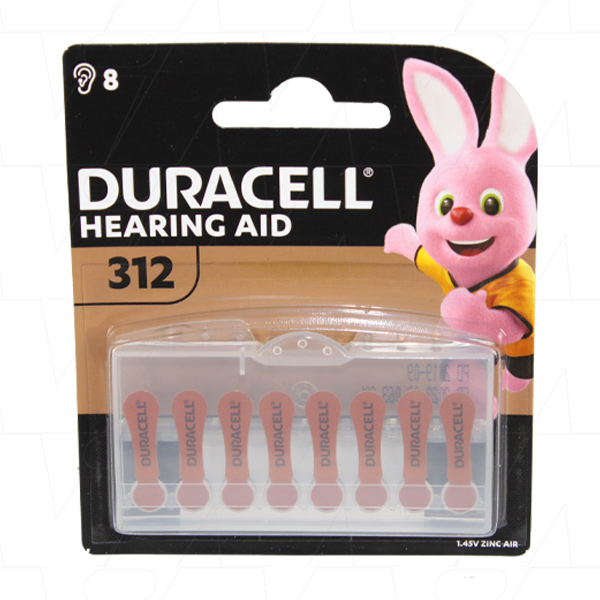 Duracell 312HPX8 - 312HPX Duracell hearing aid battery Replaces 312 ...