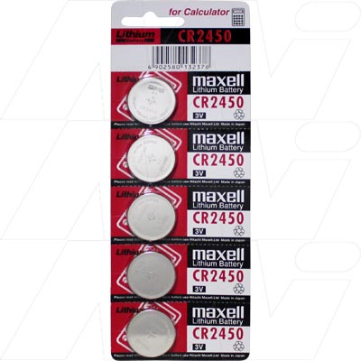 Maxell CR2450-BP5(M)