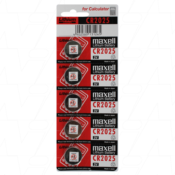 Maxell CR2025-BP5(M)