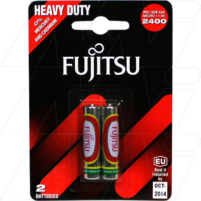 Fujitsu R03/2400BP2 - Fujitsu R03 AAA size carbon zinc heavy duty ...