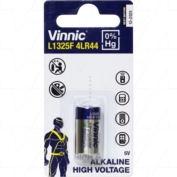 Vinnic L1325FBP1 L1325F Vinnic 6V Alkaline Battery replaces 1414A, 28A, 476A, 4AG13, 4G13