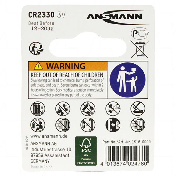 Ansmann CR2330-BP1(A)