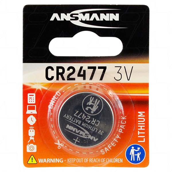 CR2477-BP1(A) 1516-0010 Ansmann CR2477 Consumer Lithium Battery