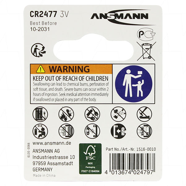Ansmann CR2477-BP1(A)