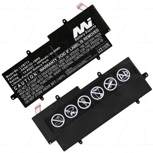 Batteria Vhbw 3000mAh 14,8V Per Toshiba Portege Z930: Sostitutiva PA3534U, Li-Polymer