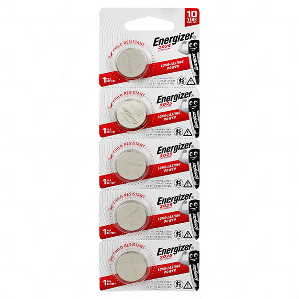 10 Pack Energizer CR2025 ECR2025 3V Lithium Coin Button Batteries Fresh Genuine