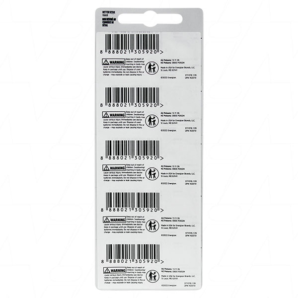Batterie Per Orologi Batterie Energizer 377/376 (SR626SW) - 5 Pezzi, Ossido D'argento 1.55V, Per Orologi E Dispositivi Piccoli Varta E39 - Foto 7
