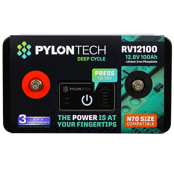 Pylontech RV12100 Pylontech 12.8V 100Ah 1280Wh 4S4P LiFePO4 Battery