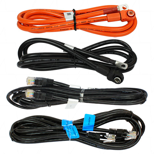 UP/US CABLE KIT - 2m cable kit for Pylontech UP and US Series rack mount  batteries to inverter/charger