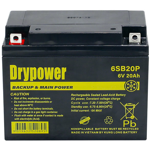Аккумулятор 6v 20ah