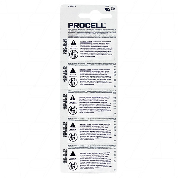 Procell CR2025-BP5(PC)