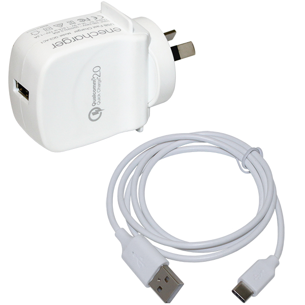 ACUSBCDCUSBC Enecharger Quick Charger with Charge & Data USB cable