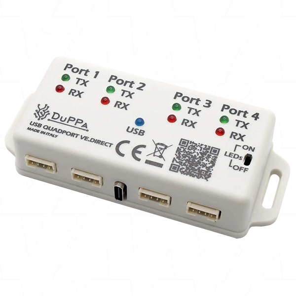 Duppa USB Quadport USB Hub to suit 4 x isolated VE.Direct ports