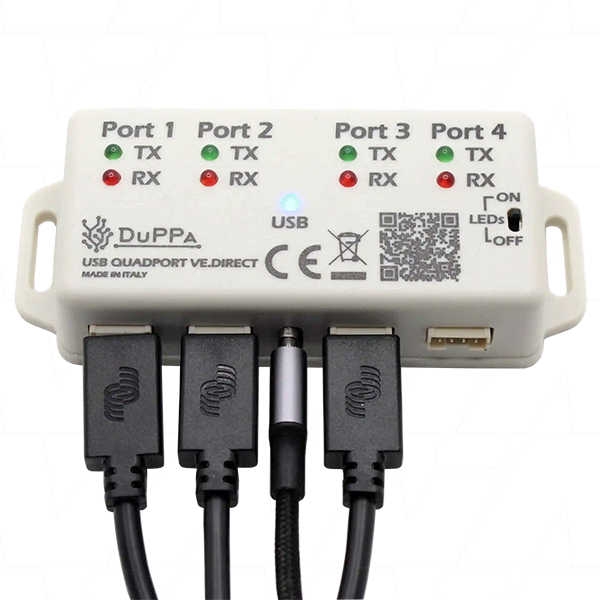 Duppa USB Quadport USB Hub to suit 4 x isolated VE.Direct ports