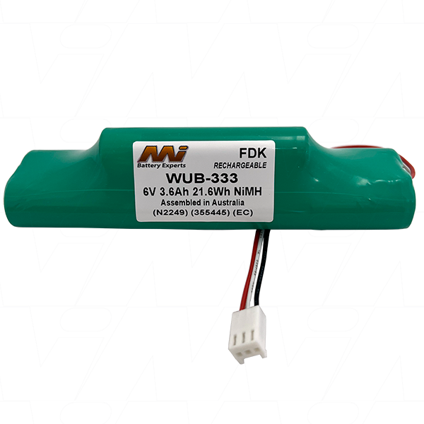MI Battery Experts WUB-333 Battery suit. for Portaflow 333 Flowmeter