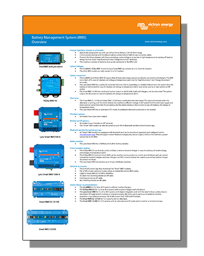 Victron Battery Management System (BMS) Overview