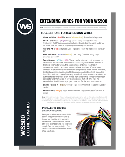 Wakespeed Extending Wires