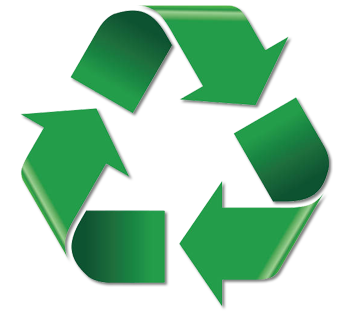 Recycling triangle icon