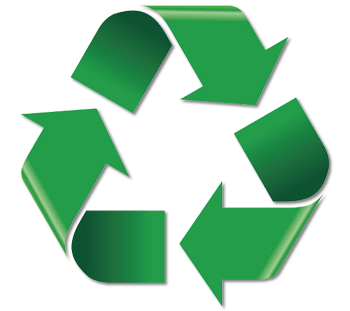 Recycling triangle icon