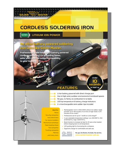 Thumbnail Image of Solder master Product Flyer