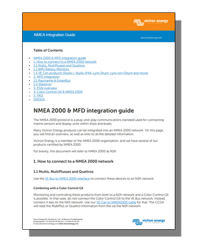 NMEA Integration Guide