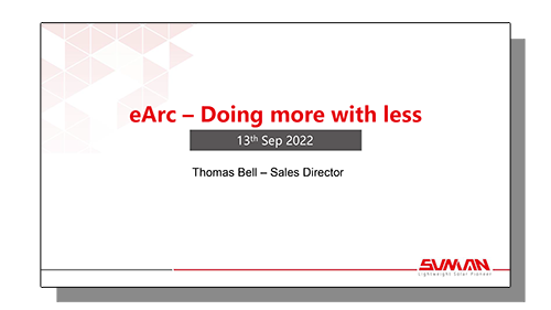 eArc - Doing more with less training slideshow