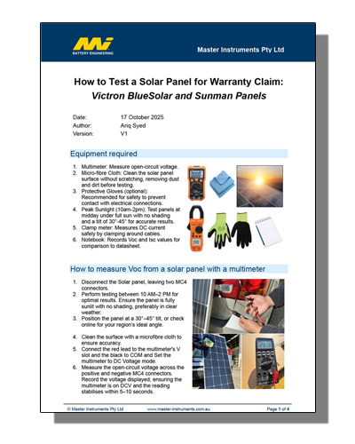 How to Test a Solar Panel for Warranty Claim