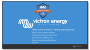 Other Victron Products - Testing Diagnosing