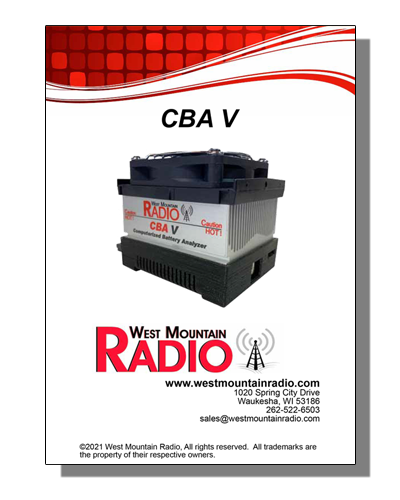 CBA V Battery Analyser Manual