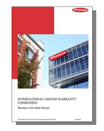 Fronius arranty Guide