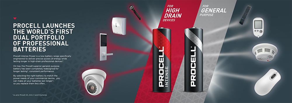 Procell High Power Lithium Intense CR123, 3V