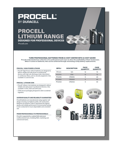 Procell Lithium Flyer