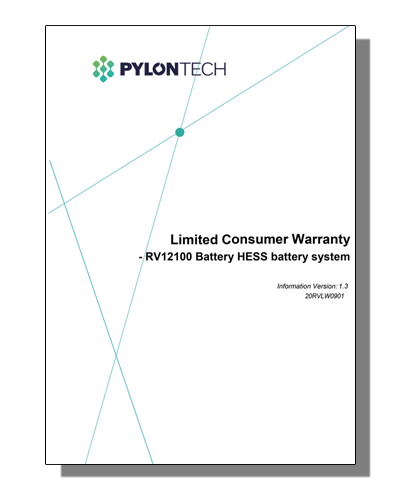 RV12100 Warranty Document
