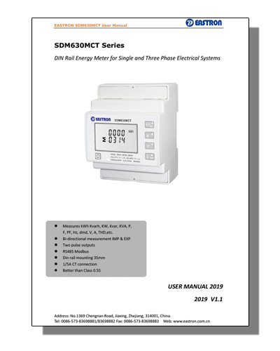 Eastron SDM630MCT Manual