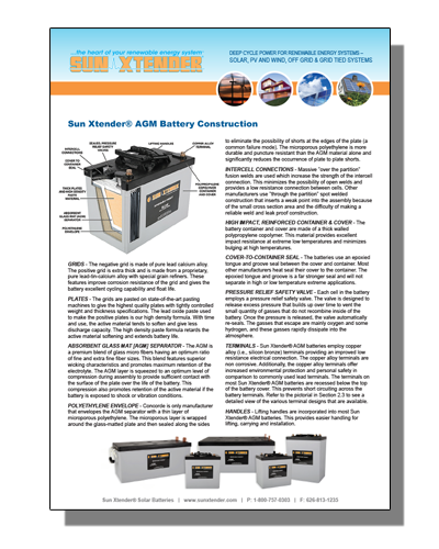 Sun Xtender AGM Construction