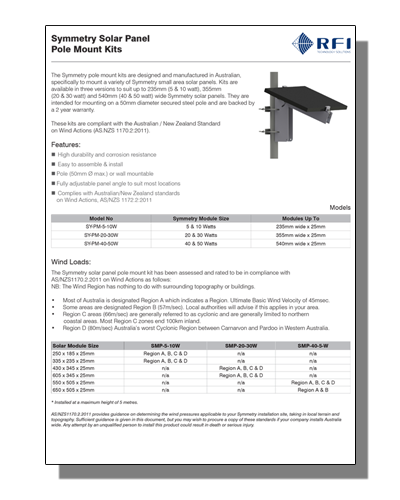 Symmetry Pole Mounting System